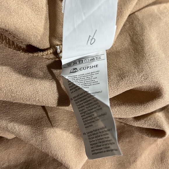 NIP CUPSHE Women's Casual Mini Dress Foldover V Neck Sleeveless A Line Dress - Picture 8 of 9